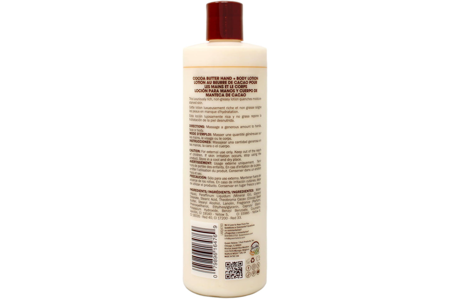 QUEEN HELENE Cocoa Butter Hand & Body Lotion 16 oz (Pack of 6)