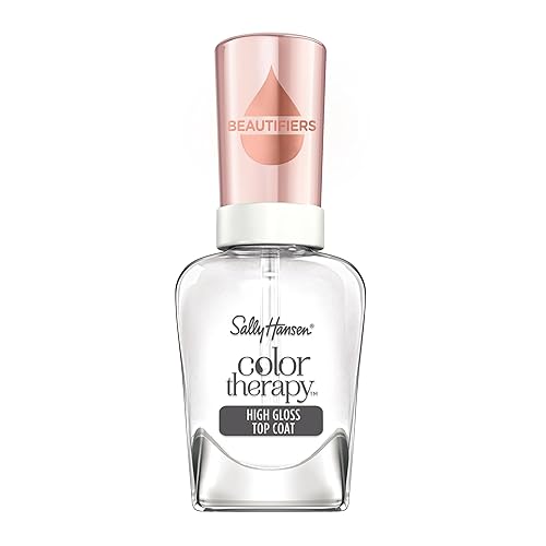 Sally Hansen Color Therapy High Gloss Top Coat | Argan Oil, Long Lasting, Healthy Nails, Nail Strengthener, Clear Nail Polish