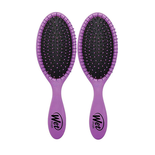 Wet Brush Detangling Hair Brush - Purple - 2 Pack Detangler - Comb for Women, Men & Kids - Wet or Dry - Removes Knots and Tangles, Best for Natural