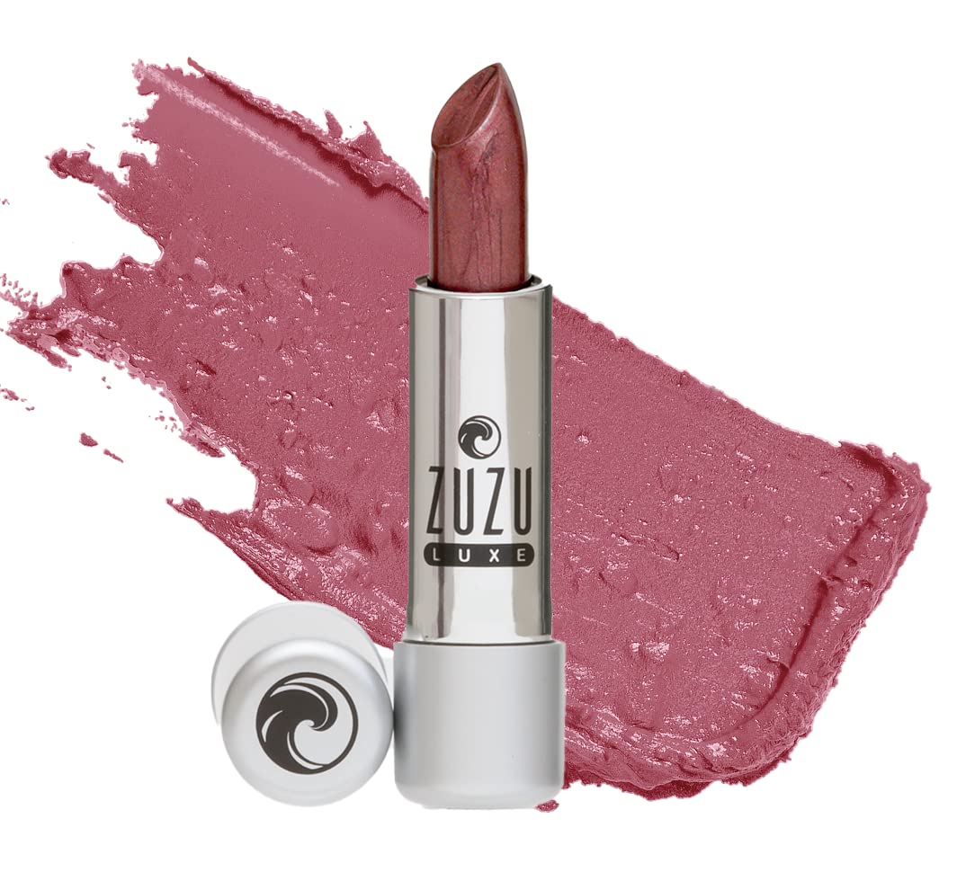 Zuzu Luxe Lip Color Lipstick (Temptress - Grape/Warm Pearl), Natural Ultra-Hydrating Lipstick, Paraben Free, Vegan, Gluten-free, Cruelty-free, Non