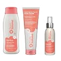 María Salomé Poder Frutal 3-Piece Hair Care Set, Shampoo 400ml, Treatment 250ml, Hair Perfume 120ml, Hydration and Shine, Sulfate Free