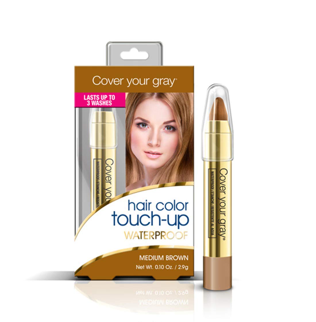 Cover Your Gray Waterproof Chubby Pencil, Medium Brown, 0.1 Ounce