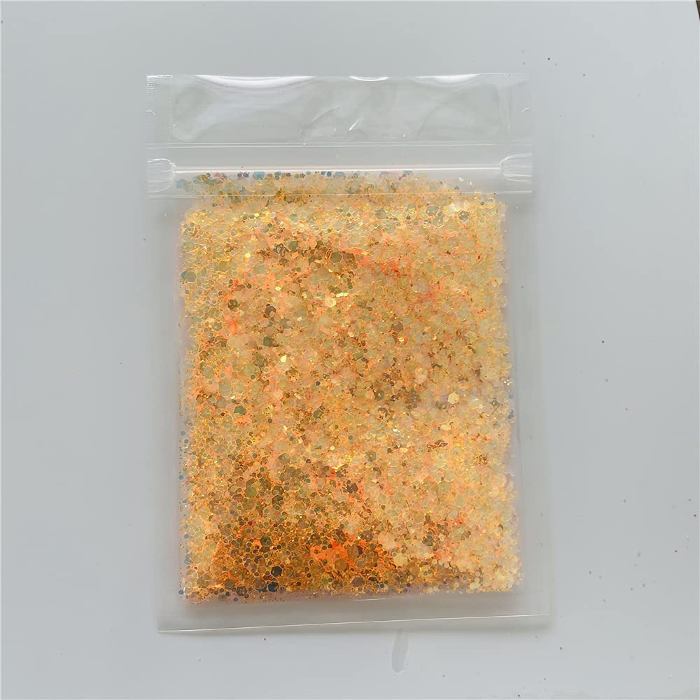 10g High Sparkle Iridescent Chunky Mixes Glitter Opal Sequins Nail Glitter Paillettes Eo-Friendly PET Sequin Nails Art Manicure Material NC06
