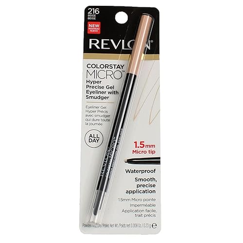REVLON Colorstay Micro hyper Precision Gel Eyeliner, Waterproof, Long wearing, 0.009 oz, beige