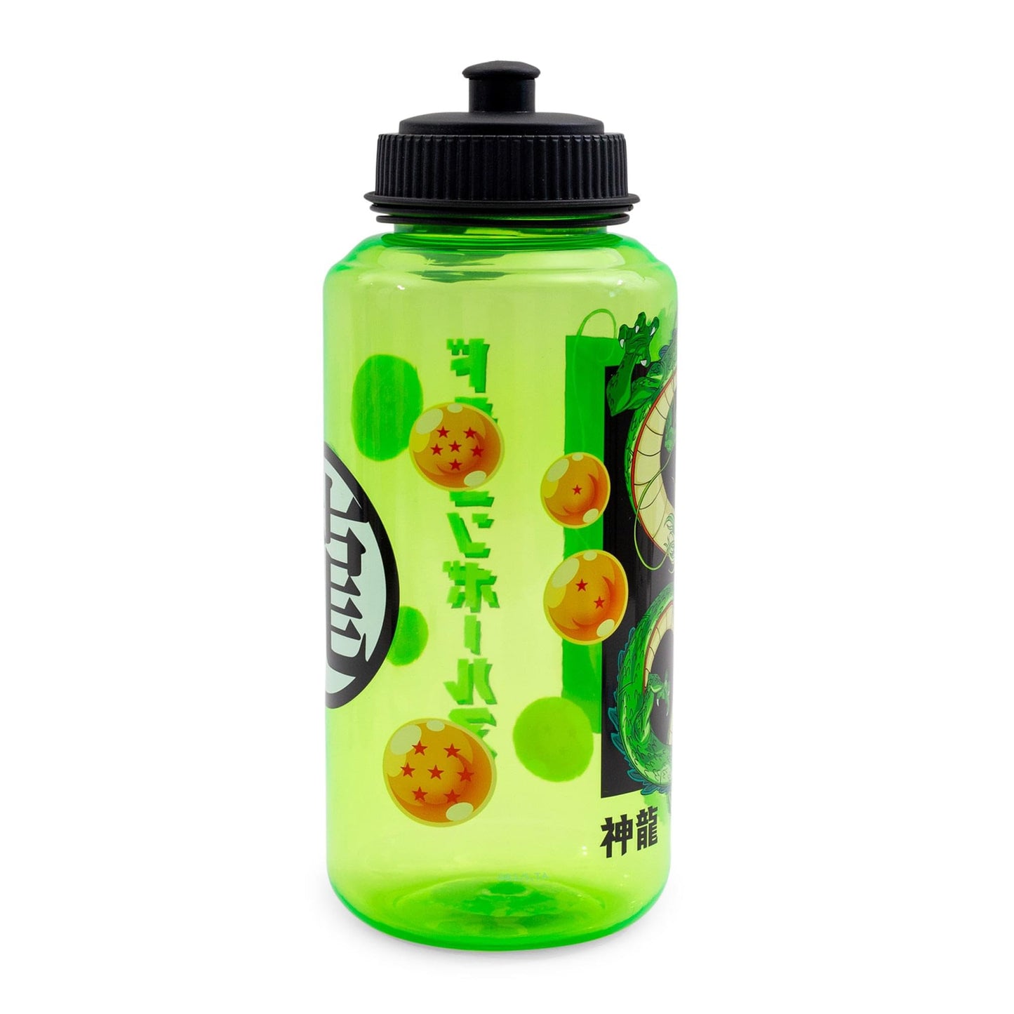 Dragon Ball Z Shenron Plastic Water Bottle With Spill-Resistant Sports Cap Lid | Holds 32 Ounces