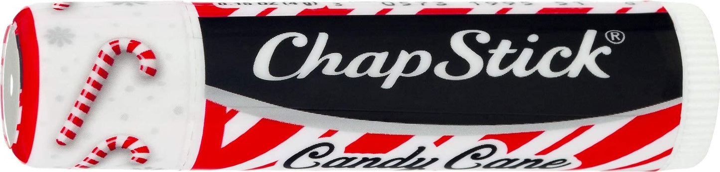 ChapStick Holiday Limited Edition Seasonal Flavored Lip Balm Tube, Candy Cane, Pumpkin Pie & Sugar Cookie Flavors, 0.15 Ounce Each, 6 Sticks Total