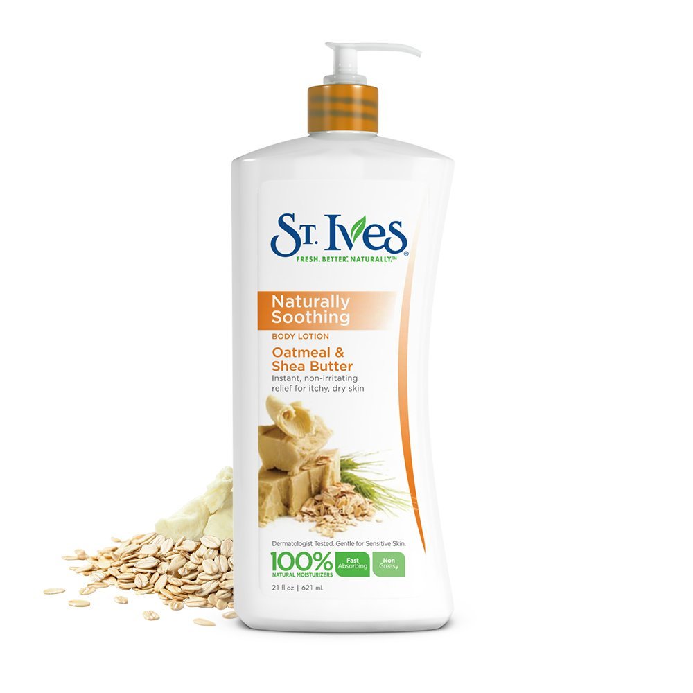 St. Ives Nourish & Soothe, Oatmeal & Shea Butter Body Lotion 21 oz (Pack of 3)