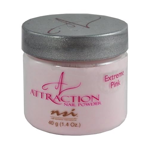 NSI Attraction Acrylic Nail Powder Extreme Pink Pack of 1 Beauty & Personal Care NSI