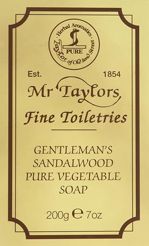 Sandalwood Bath Soap 200g soap bar by Taylor of Old Bond Street