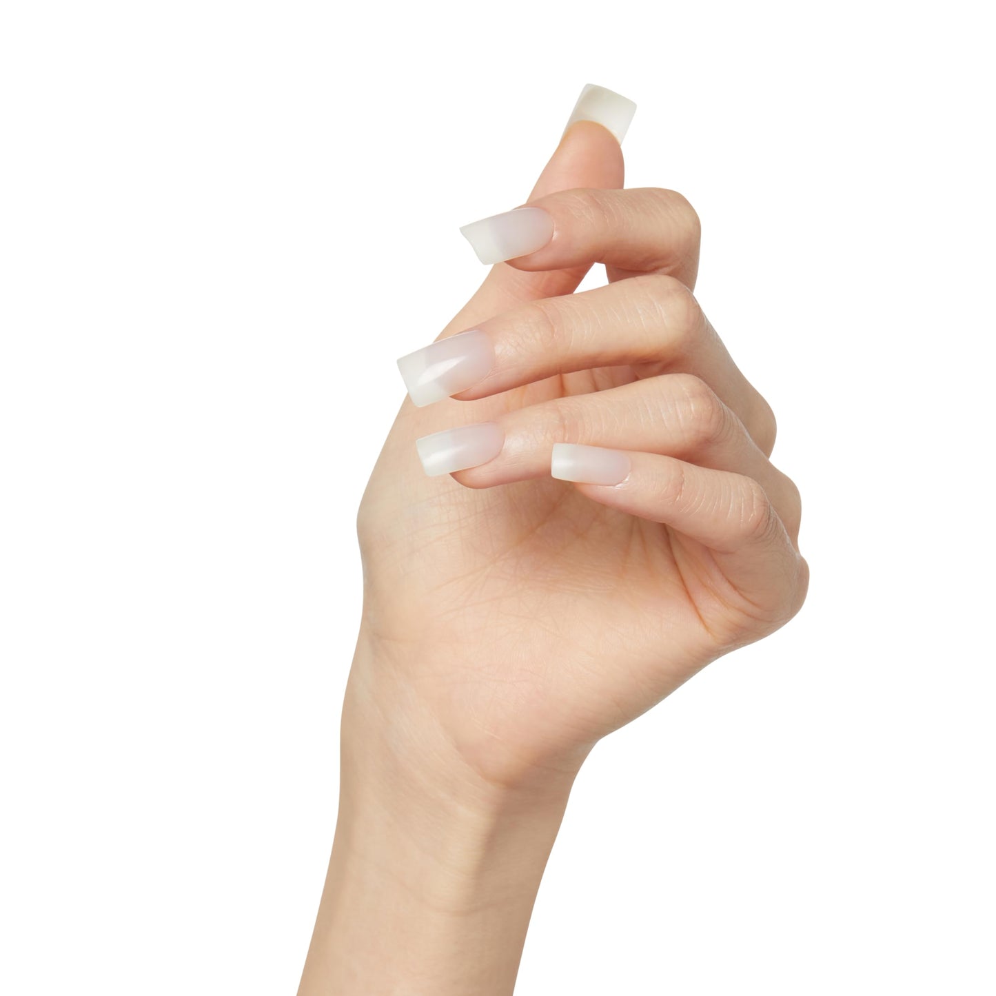 KISS Salon Acrylic, Press-On Nails, Nail glue included, 'Euphoria', French, Medium Size, Square Shape, Includes 28 Nails, 2g Glue, 1 Manicure Stick, 1 Beauty & Personal Care KISS