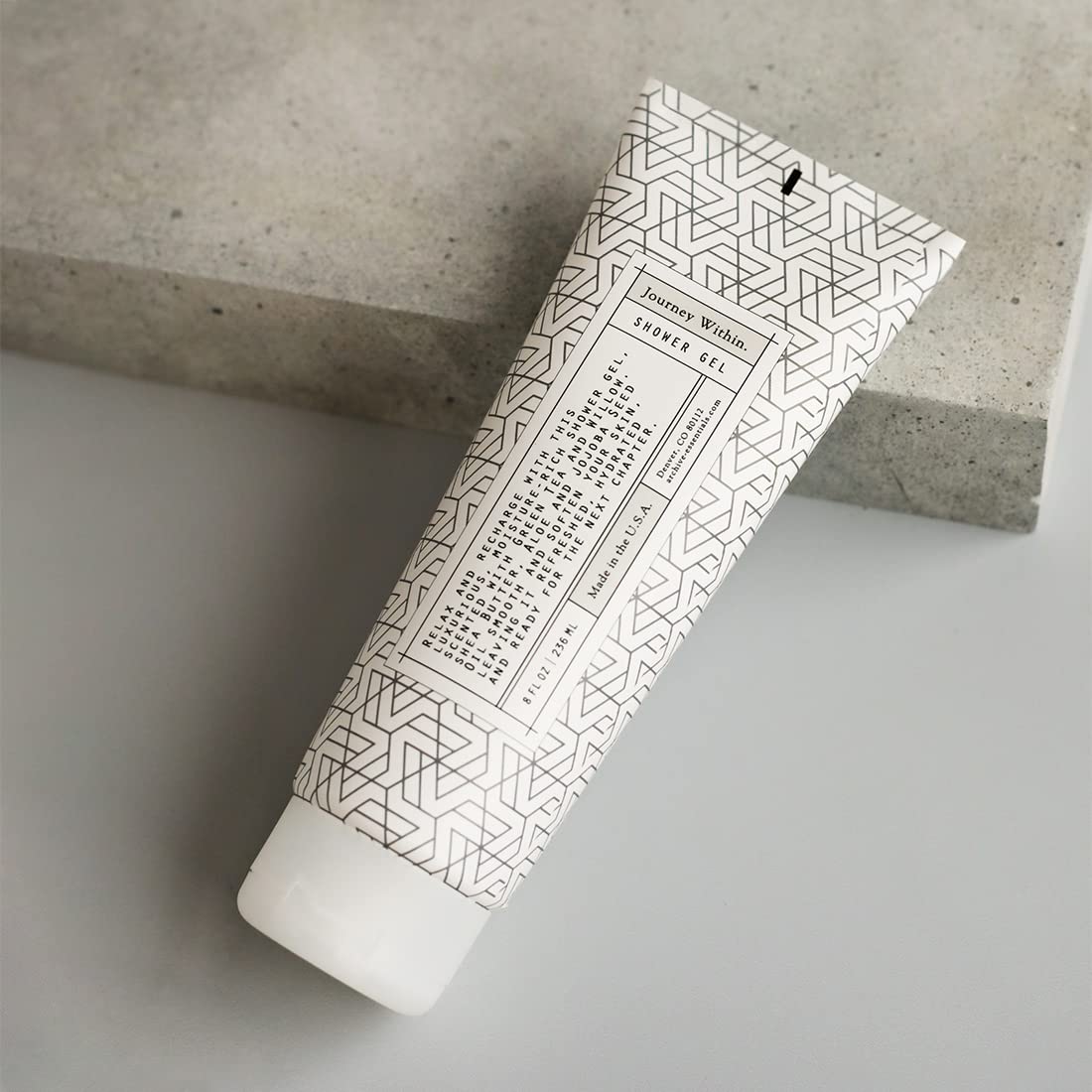 Archive Journey Within Shower Gel Natural Moisturizing Body Wash for Men & Women Lightly Scented 8 Fl oz