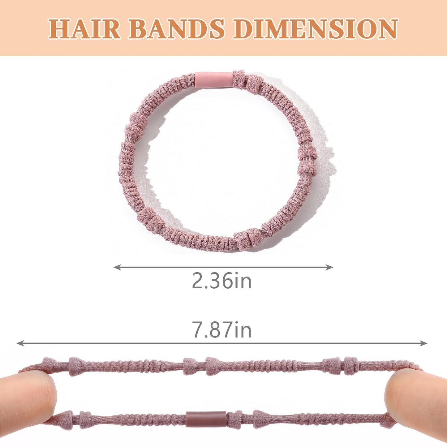 25 PCS Boho Hair Ties, Bracelets Hair Ties for Thick or Thin Hair, 5 Styles Boho Ties for Ponytail Holders, 2.36’’ Hair Ties No-Damage, Multicolor Beauty and Personal Care SYGY