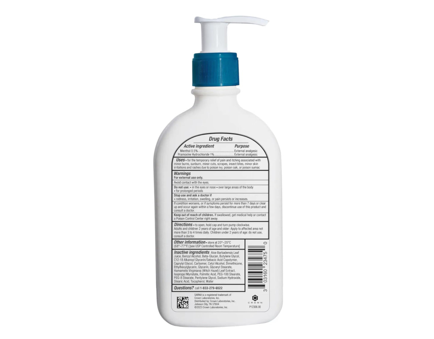 Sarna Calm + Cool Anti-Itch Lotion 7.5 Fl. Oz. (Pack of 2)
