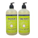 Mrs. Meyer's Lemon Verbena Liquid Hand Soap, Cruelty-Free and Hand Wash Formula Made with Essential Oils,16 oz. (Pack of 2)