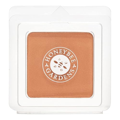 Honeybee Gardens Pressed Mineral Powder Foundation Refill, Sultana, Deep Mocha Shade, Adjustable Coverage, Natural Finish, With Botanical Extracts