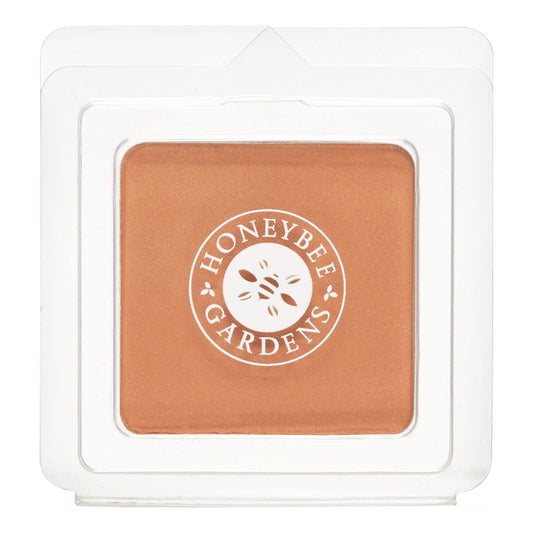 Honeybee Gardens Pressed Mineral Powder Foundation Refill, Sultana, Deep Mocha Shade, Adjustable Coverage, Natural Finish, With Botanical Extracts