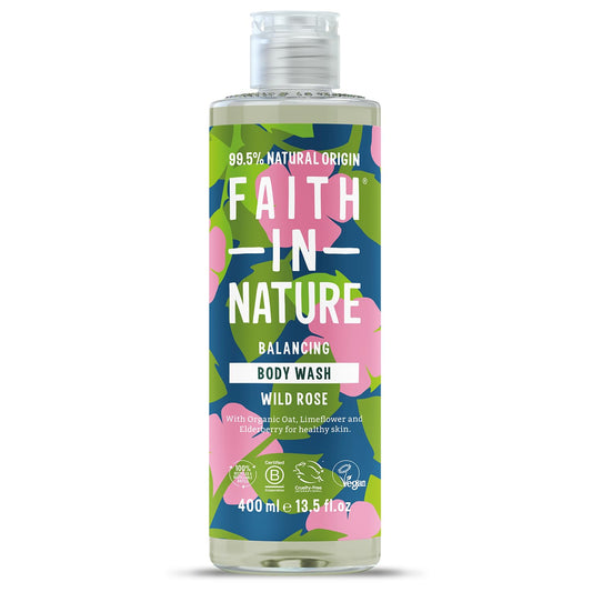 Faith in Nature Wild Rose Bodywash 400ml Beauty & Personal Care FAITH IN NATURE