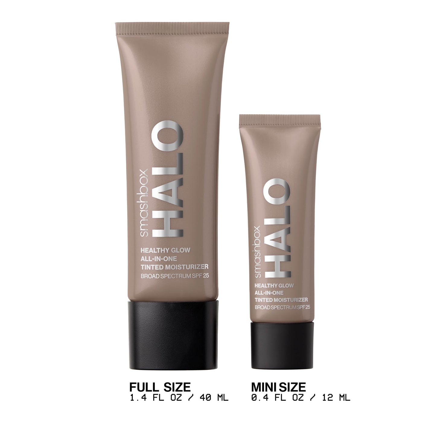 Smashbox Halo Healthy Glow All-In-One Tinted Moisturizer SPF 25 | Hydrating, Long Wearing, Tinted Moisturizer with SPF | Hyaluronic Acid, Tan Dark
