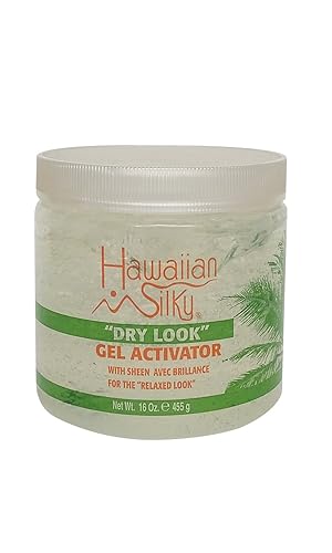 Hawaiian Silky Hawaiian 10011 Silky dry look gel activator 16 fluid ounce, Gray, 16 Fl Ounce