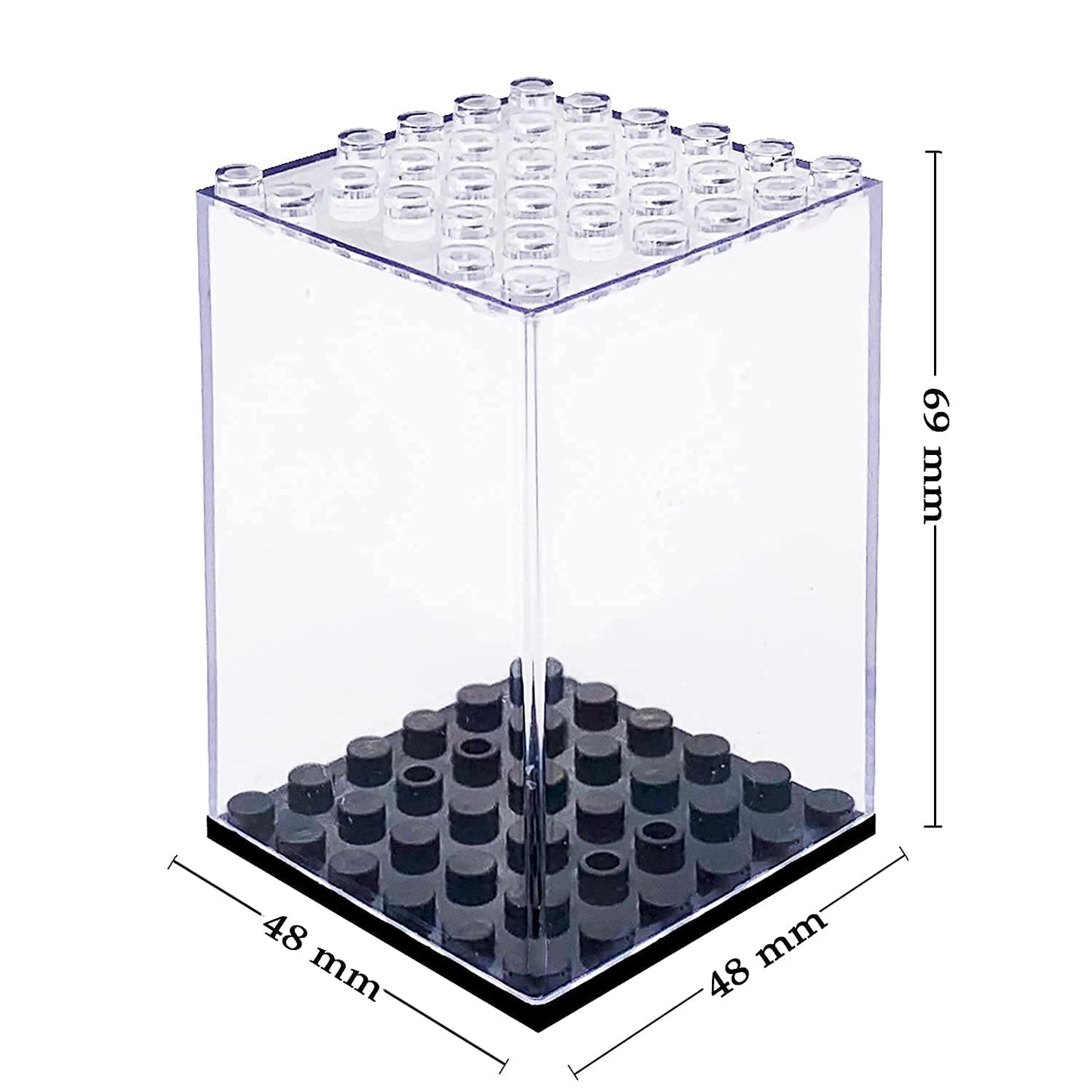 Minifigures Display Case, Acrylic Building Block Display Box, Action Figure Toys Storage for Lego Minifigure, Fit for Lego Lovers(12PCS)