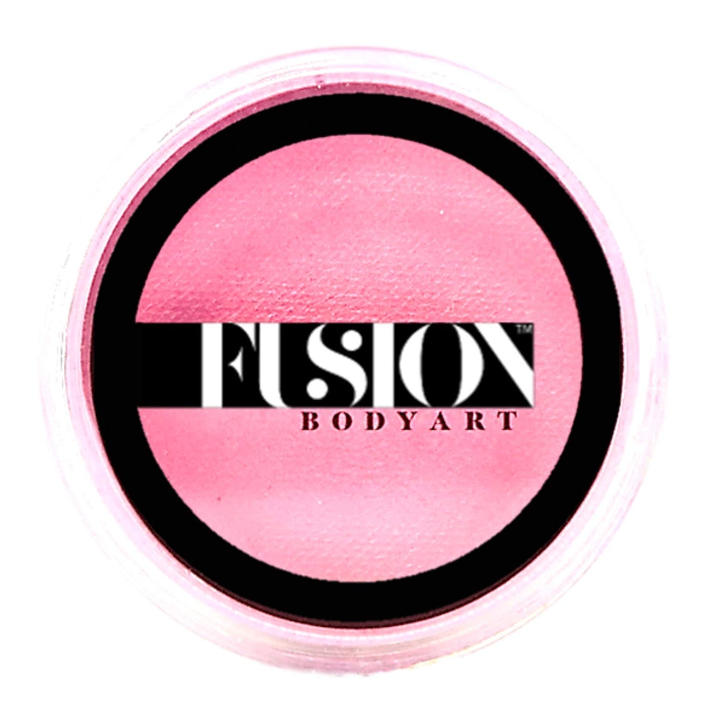 Fusion Body Art Pro Face Paint | Pearl Princess Pink (25gm), Professional Quality Water Activated Shimmery Face & Body Paint Supplies Single Metallic
