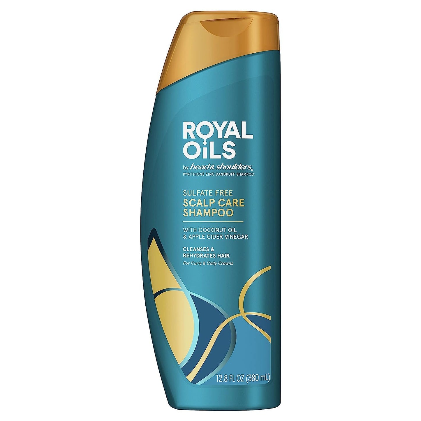 Head & Shoulders Anti-Dandruff Shampoo, Royal Oils Moisturizing Shampoo, 1% Pyrithione Zinc, Curly & Coily Hair, Coconut, Apple Cider Vinegar Beauty and Personal Care Head & Shoulders