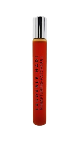 LAUDABLE NADI Enrapturing Patchouli - Exotic Patchouli & Vanilla Perfume Oil, 0.47 oz 14 ml