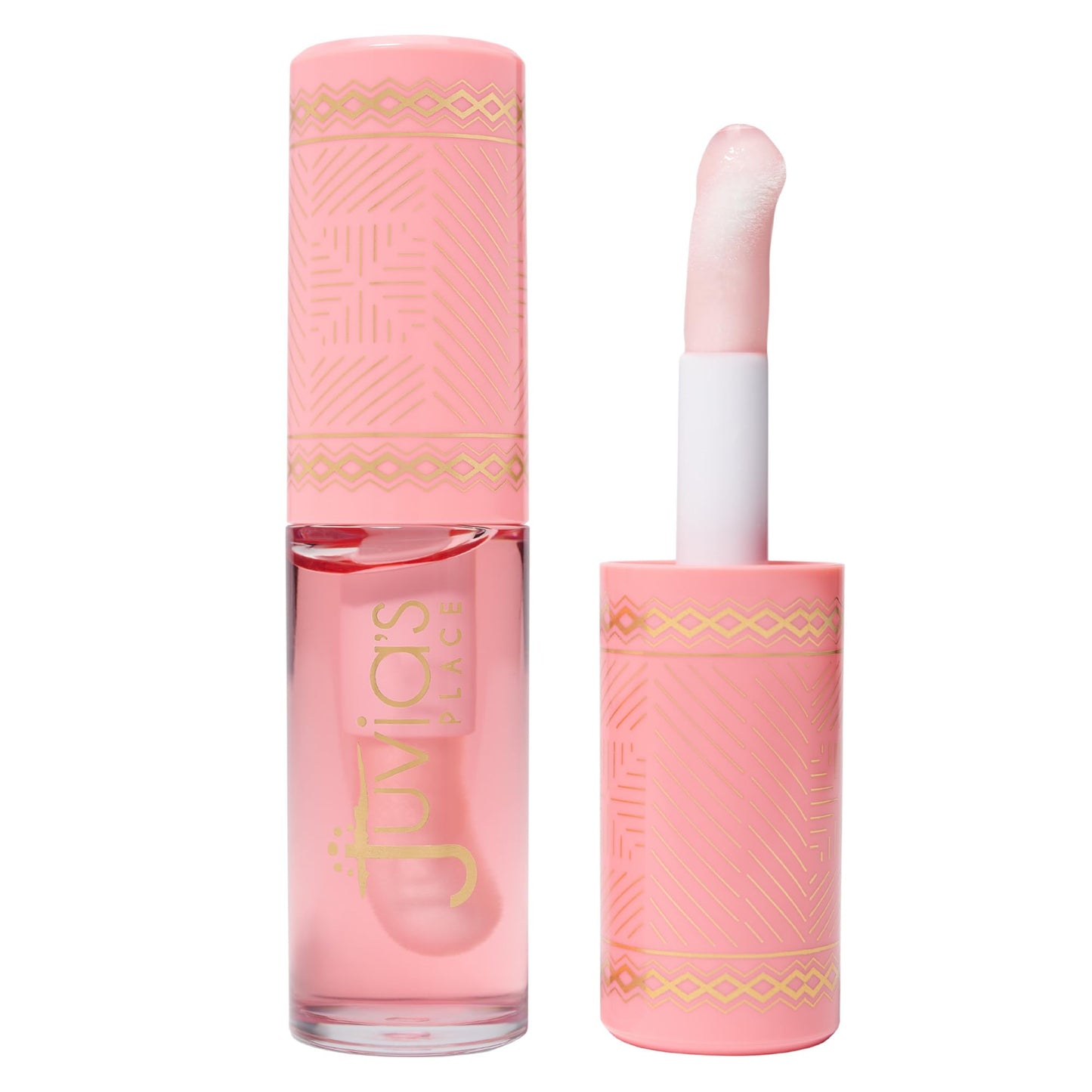 Juvia's Place Magic Lip Oil - Watermelon - Smooth, Hydrating with Vitamin E for Soft, Glossy, Juicy Lips - Infused with Fruit Extracts - Tinted,