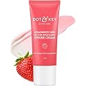 MENT Dot- & Key- Strawberry Dew Strobe Cream for Face | Skin Radiance Cream | Moisturizer & Highlighter for Face | for Dewy Glazed Instant Glow |