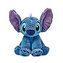 DISNEY STORE Official Stitch Medium Soft Toy for Kids, Cuddly Character with Fuzzy Texture and Embroidered Details, Flexible Floppy Ears, Disney…