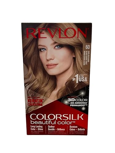 Revlon ColorSilk Hair Color, 60 Dark Ash Blonde 1 ea (Pack of 6)