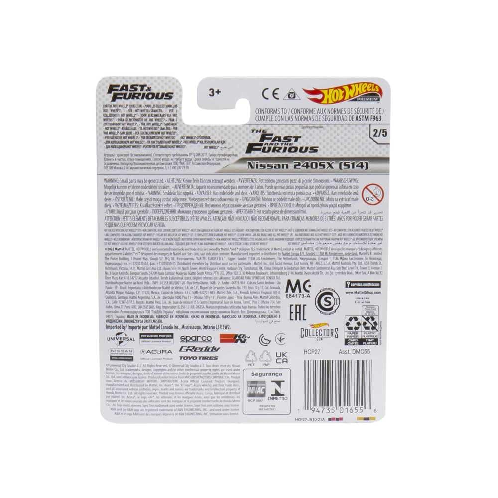 HOT WHEELS Retro Entertainment Collection,Nissan S14, TV, & Video Games, Iconic Replicas for Play or Display, Gift for Collectors