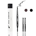 Beard Pencil Filler for Men - Water Resistant, Sweat Proof, Long Lasting & Natural Finish Barber Pencil, Mustache Repair Shape, Two Replacement Tips