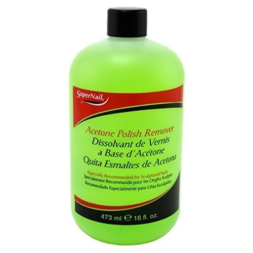 Super Nail Acetone Polish Remover, clear, 16 Fl Oz Beauty & Personal Care SuperNail