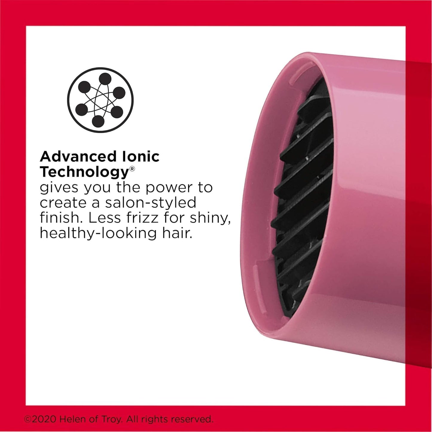 Revlon 1875W Lightweight Hair Dryer | For Easy Smooth Styling (Pink)