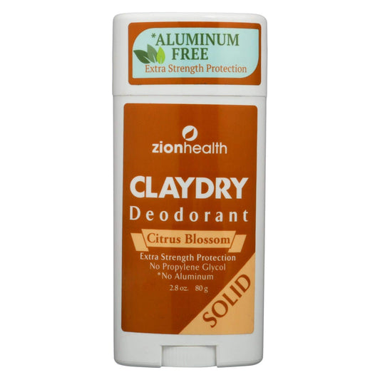 Zion Health Adama Minerals Clay Deodorant Citrus Blossom - 2.5 oz Beauty and Personal Care Adama Minerals