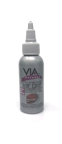 Via Natural Semi-Perm 2 oz. Color # 85 Dark Cherry
