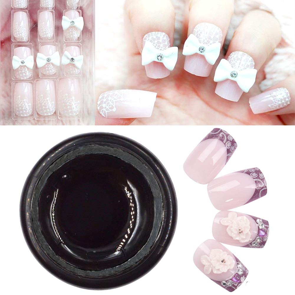 Mesiyun Nail Art Rhinestone Glue Super Strong Adhesive Nail DIY Gel 8ML Two Boxes with Brushes Beauty & Personal Care N\W