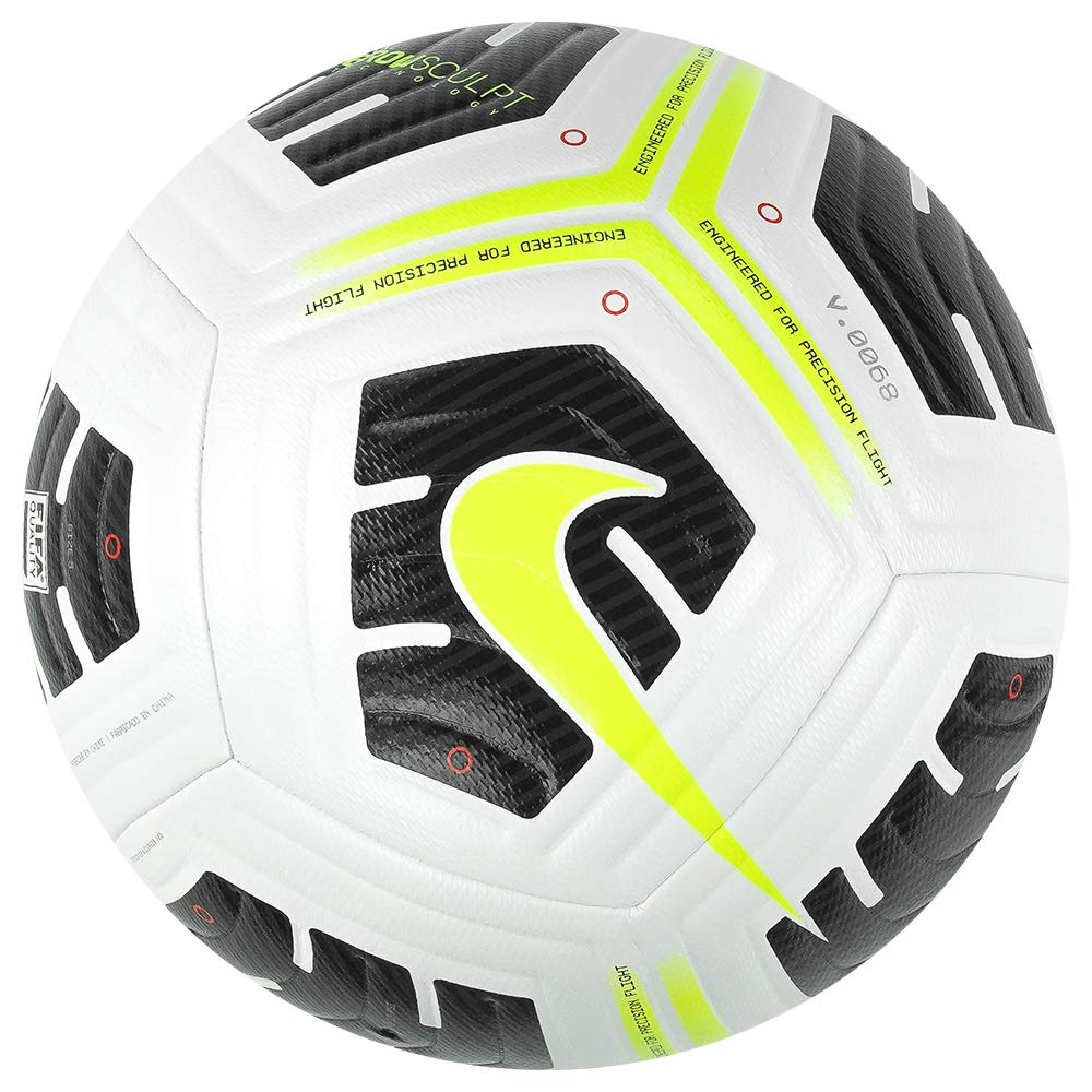 Nike CU8041-100 Academy Pro Recreational Soccer Ball Unisex White/Black/Volt Size 4
