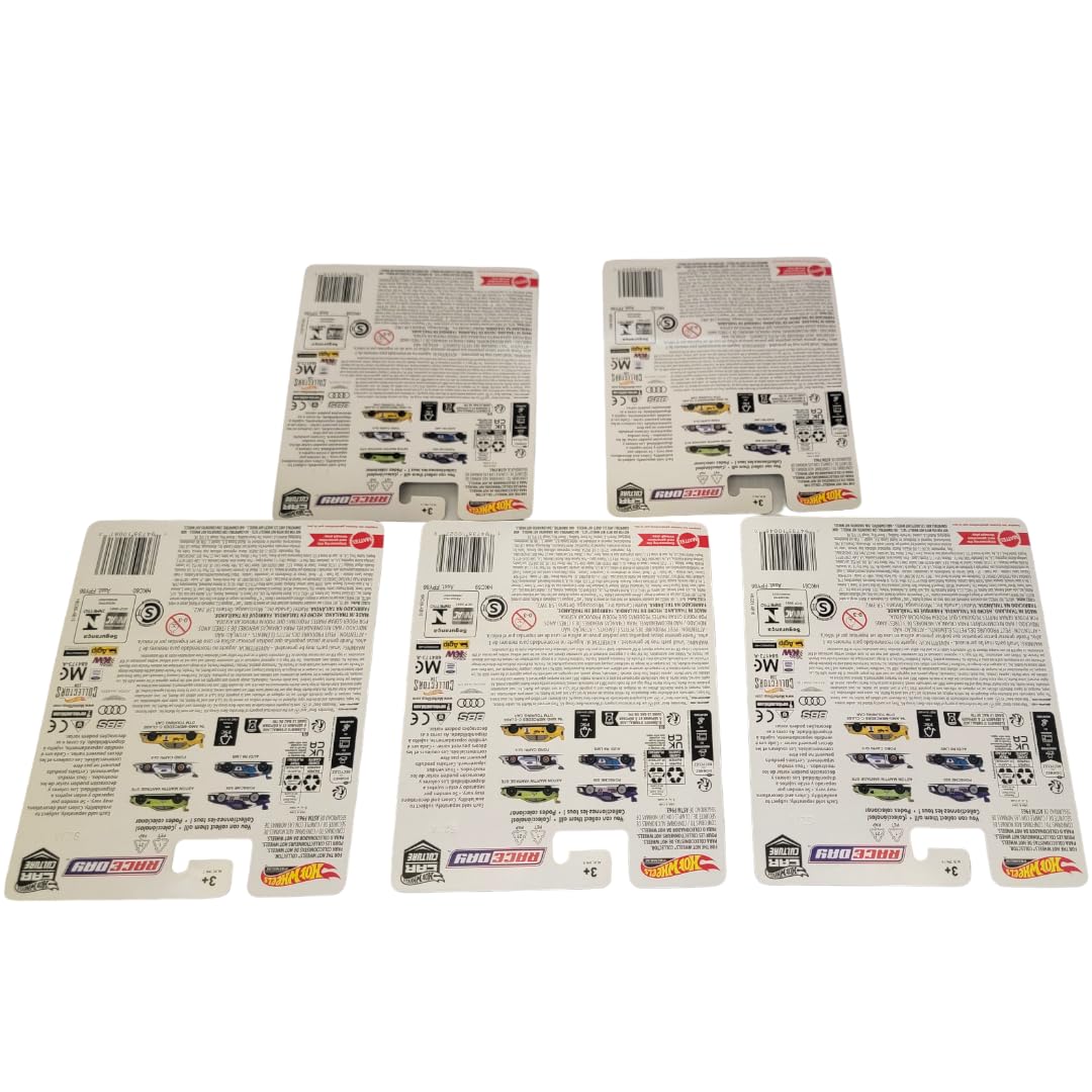 Hot Wheels Car Culture 2023 Race Day Complete Set of 5 Diecast Vehicles from FPY86-959D Release Bundle