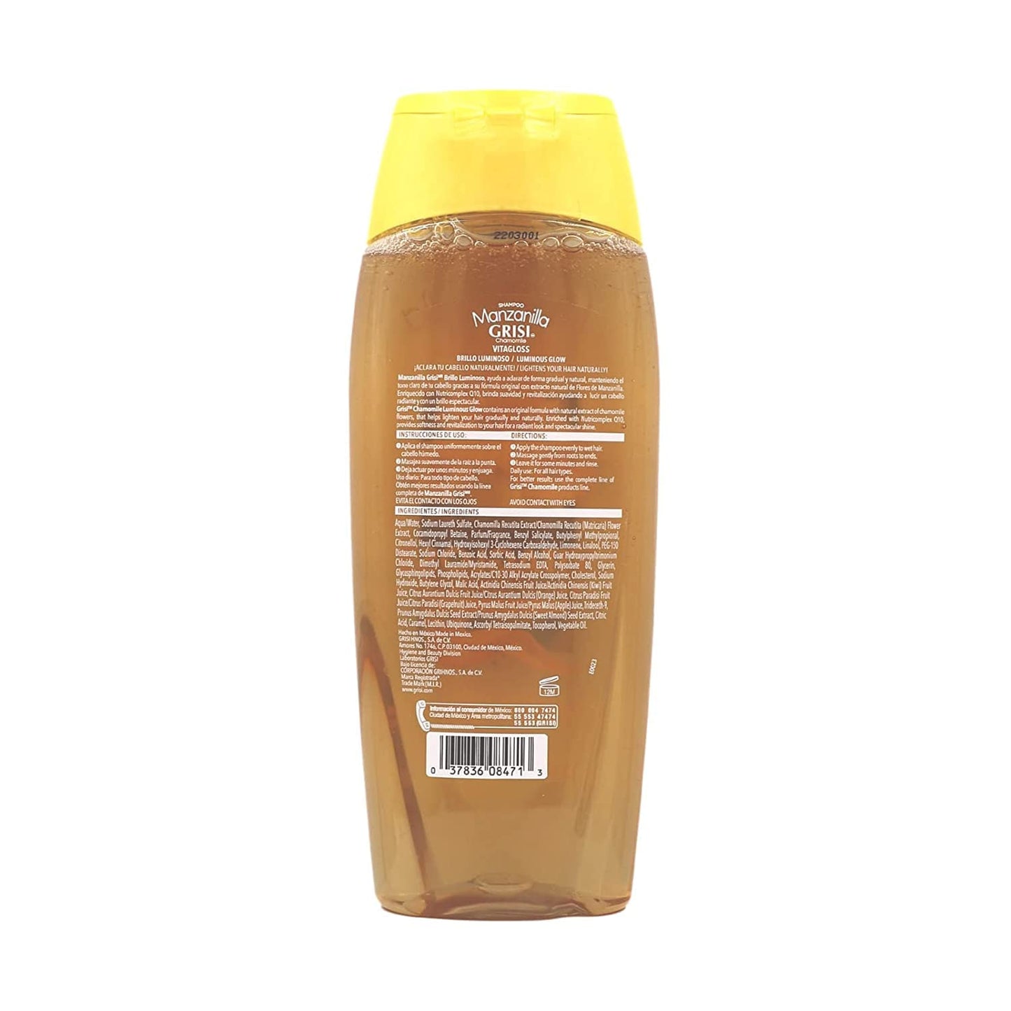 Manzanilla Grisi, Cleansing Shampoo with Chamomile Extract, 2 Pack, 13.5 FL Oz, Bottles