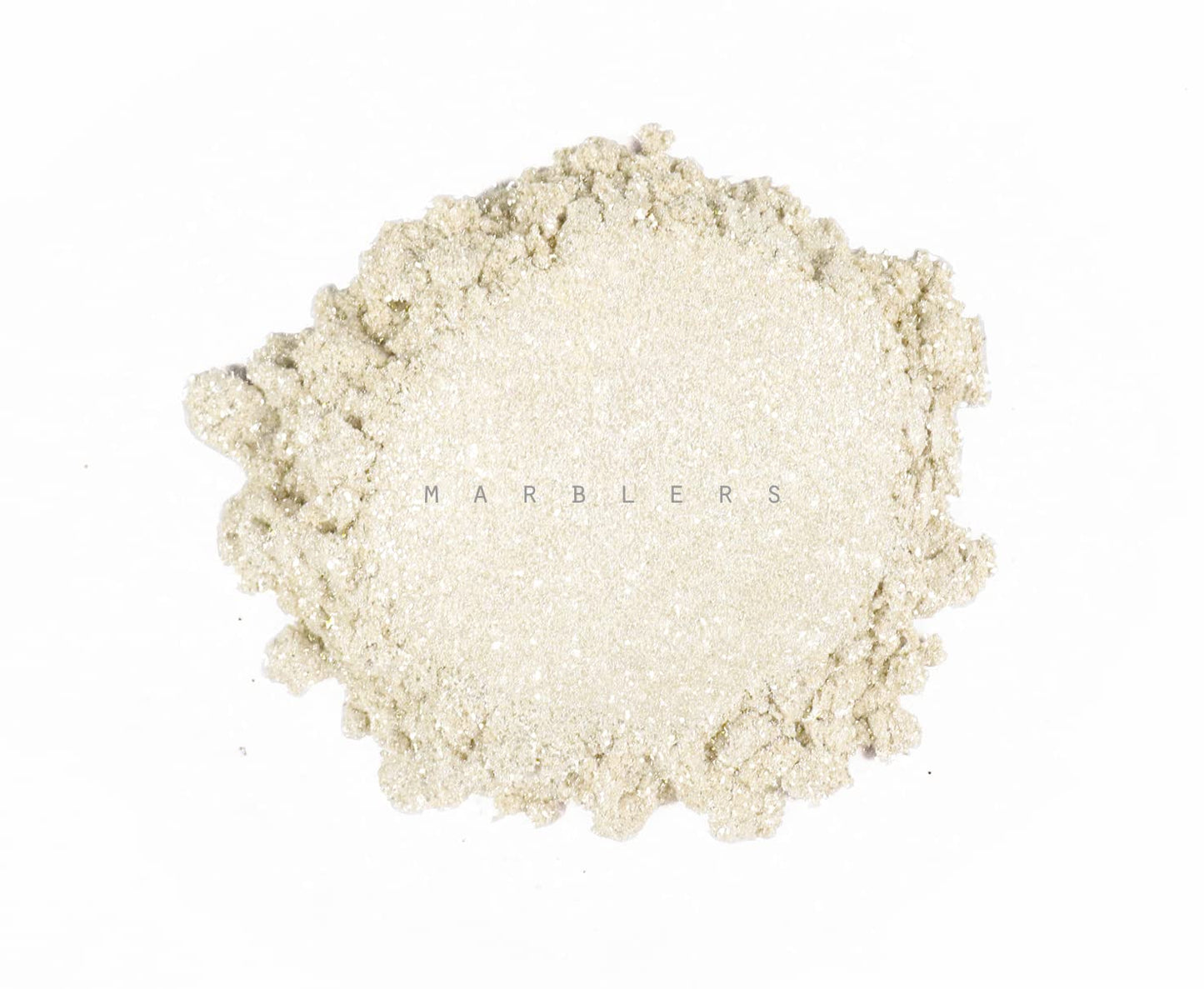 MARBLERS Glitter Mica Powder [Silky Linen] 0.14oz (4g) | Glitter Mica | Highly Pigmented | Non-Toxic, Vegan, Cruelty-Free | Eyeshadow, Body Butter