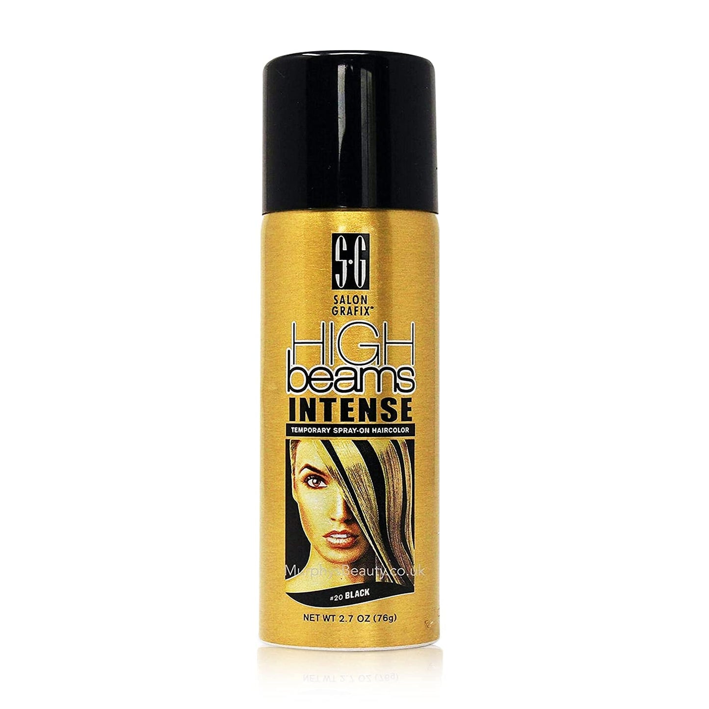 High Beams Intense Temporary Spray On Hair Color - #20 Black Aerosol 2.7 oz.-set 3