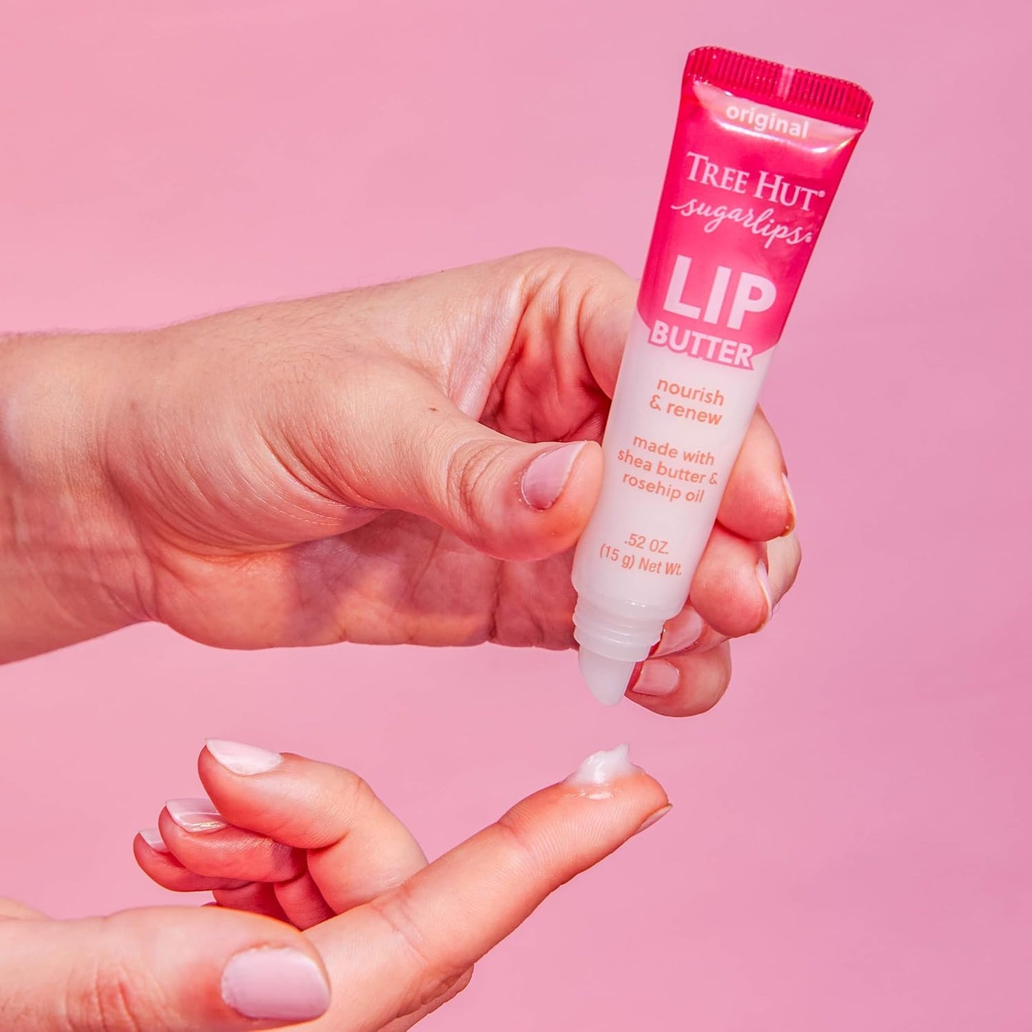 Tree Hut Original Sugarlips Lip Butter, Hydrating Lip Care to Lock in Moisture & Nourish Lips, Soft & Smooth Finish, 0.52 fl oz