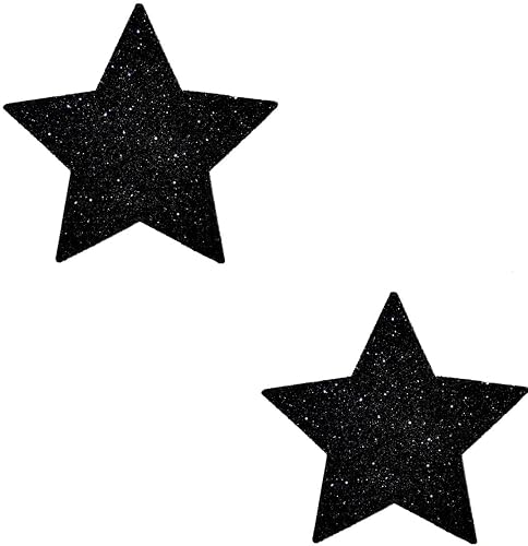 Neva Nude Black Mallice Glitter Starry Nights Bodistix - Glitter Body Stickers for Festivals, Raves, & Parties | Medical Grade Adhesive, Waterproof