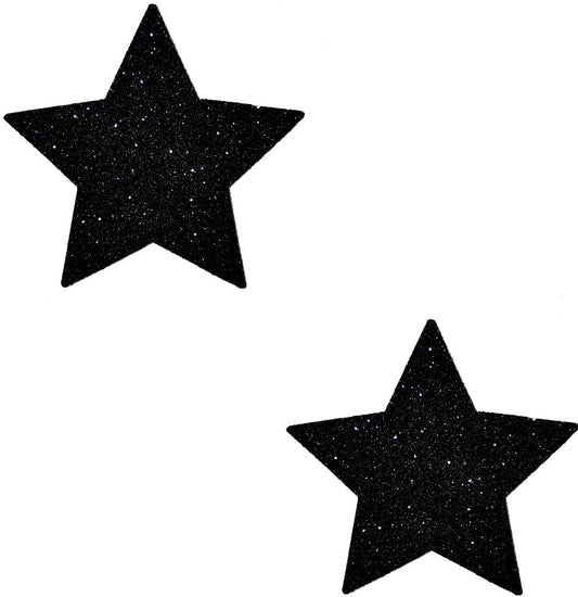 Neva Nude Black Mallice Glitter Starry Nights Bodistix - Glitter Body Stickers for Festivals, Raves, & Parties | Medical Grade Adhesive, Waterproof
