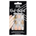 Ardell Nail Addict Premium Press On Nails - Pink Marble & Gold, Almond Fake Nails, 24-Pc Nail Extensions with Glue, Nail File & Cuticle Stick Beauty & Personal Care Ardell