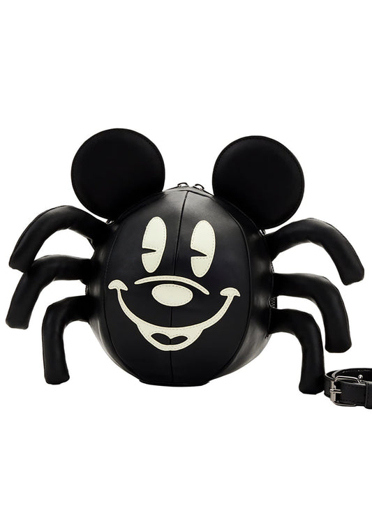 Loungefly Stitch Shoppe X Disney Mickey Glow Spider Crossbody Bag - Rave Festival Fashion Cosplay Disneybound Cute Backpacks