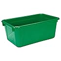 School Smart Tote Tray, 12 x 8 x 5 in, Green