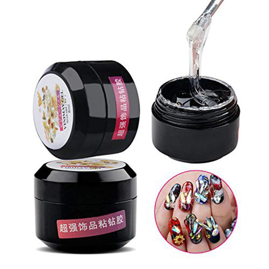 Mesiyun Nail Art Rhinestone Glue Super Strong Adhesive Nail DIY Gel 8ML Two Boxes with Brushes Beauty & Personal Care N\W